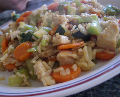 Sesame Ginger Chicken Stirfry