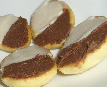 Lemon Black and White Cookies